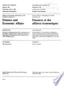 Minutes of Proceedings and Evidence of the Standing Committee on Finance and Economic Affairs