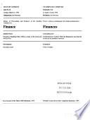 Minutes of Proceedings and Evidence of the Standing Committee on Finance