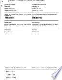 Minutes of Proceedings and Evidence of the Standing Committee on Finance