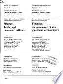 Minutes of Proceedings and Evidence of the Standing Committee on Finance, Trade and Economic Affairs