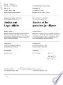 Minutes of Proceedings and Evidence of the Standing Committee on Justice and Legal Affairs