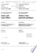 Minutes of Proceedings and Evidence of the Standing Committee on Justice and Legal Affairs