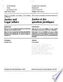 Minutes of Proceedings and Evidence of the Standing Committee on Justice and Legal Affairs