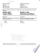 Minutes of Proceedings and Evidence of the Standing Committee on Justice and Legal Affairs