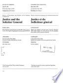 Minutes of Proceedings and Evidence of the Standing Committee on Justice and Solicitor General