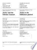Minutes of Proceedings and Evidence of the Standing Committee on Justice and Solicitor General