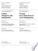 Minutes of Proceedings and Evidence of the Standing Committee on Labour, Employment and Immigration