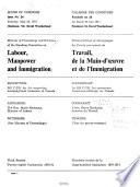Minutes of Proceedings and Evidence of the Standing Committee on Labour, Manpower and Immigration