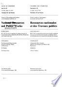 Minutes of Proceedings and Evidence of the Standing Committee on National Resources and Public Works