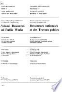 Minutes of Proceedings and Evidence of the Standing Committee on National Resources and Public Works