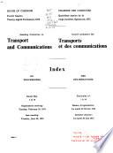 Minutes of Proceedings and Evidence of the Standing Committee on Transport and Communications