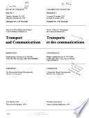 Minutes of Proceedings and Evidence of the Standing Committee on Transport and Communications