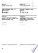 Minutes of Proceedings and Evidence of the Standing Committee on Transport