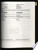 Minutes of Proceedings and Evidence of the Standing Committee on Transport