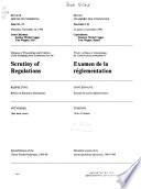 Minutes of Proceedings and Evidence of the Standing Joint Committee for the Scrutiny of Regulations