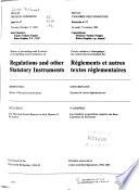 Minutes of Proceedings and Evidence of the Standing Joint Committee on Regulations and Other Statutory Instruments