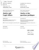 Minutes of Proceedings and Evidence - Standing Committee on Justice and Legal Affairs