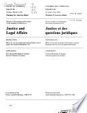 Minutes of Proceedings and Evidence - Standing Committee on Justice and Legal Affairs
