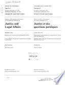 Minutes of Proceedings and Evidence - Standing Committee on Justice and Legal Affairs