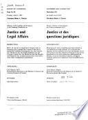 Minutes of Proceedings and Evidence - Standing Committee on Justice and Legal Affairs