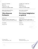 Minutes of Proceedings and Evidence - Standing Committee on Miscellaneous Estimates