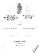 Minutes of the Proceedings of the Senate