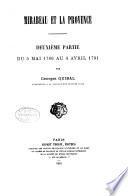 Mirabeau et la Provence: ptie. Du 5 mai 1789 au 4 avril 1791