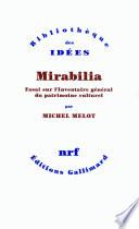 Mirabilia. Essai sur l'Inventaire général du patrimoine culturel