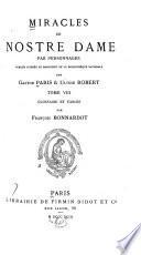 Miracles de Nostre Dame par personnages