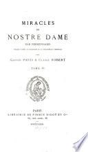 Miracles de Nostre Dame par personnages: Miracles [textes