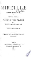 Mireille, poème provençal de Frédéric Mistral