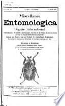 Miscellanea entomologica