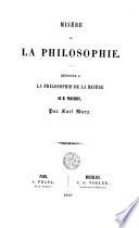 Misère de la philosophie