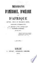 Missions d'Amérique, d'Océanie et d'Afrique