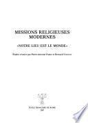 Missions religieuses modernes