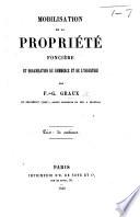 Mobilisation de la Propriété foncière et organisation du commerce et de l'industrie