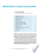 Modelisation en Genie des Procedes