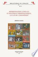 Modernisation lexicale et politique terminologique
