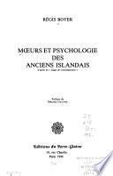 Moeurs et psychologie des anciens Islandais, d'après les Sagas de contemporains