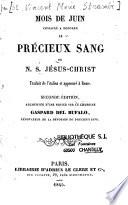 Mois de juin consacré à honorer le précieux sang de N. S. Jésus-Christ
