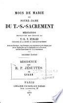 Mois de Marie de Notre-Dame du Très-Saint Sacrement