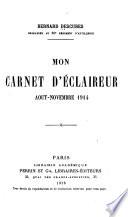 Mon carnet d'éclaireur