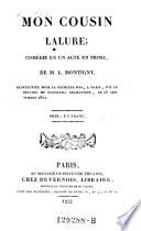 Mon cousin Lalure, comedie en 1 acte