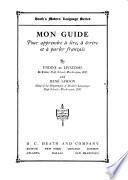 Mon guide, pour apprendre à lire