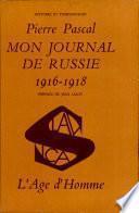 Mon journal de Russie