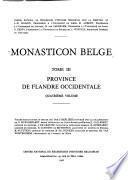 Monasticon belge