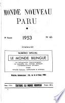 Monde nouveau paru