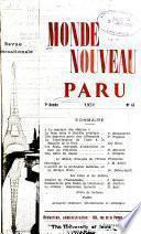 Monde nouveau paru
