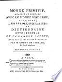 MONDE PRIMITIF