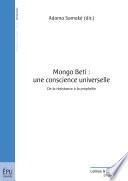 Mongo Beti: une conscience universelle
